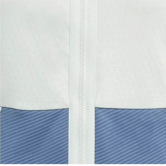 adidas Women's M Medium Terrex Tech Fleece Hooded Jacket NWT Blue Light Green - Picture 15 of 16